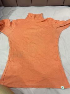 Coral peach Long Sleeve Top