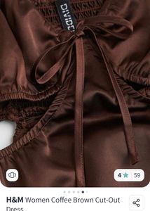 Brown Cut-Out Dress