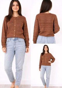Must-Have Brown Knit Cardigan | ₹499