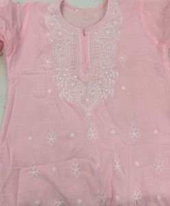 Pink Chikankari Kurti 💝