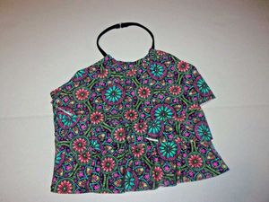 Tiered Boho Mandala Print Bikini Top