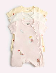Cute Baby Rompers (Set of 3)
