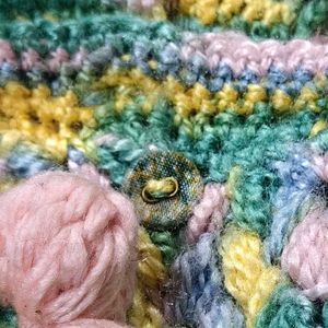 Handmade Crocheted Flower Bag