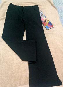 Black Cotton Trouser
