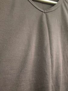 Men's Brown V-Neck T-Shirt