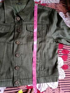 Stylish Green Cropped Jacket