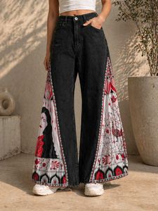 Bohemian Wide Leg Jeans