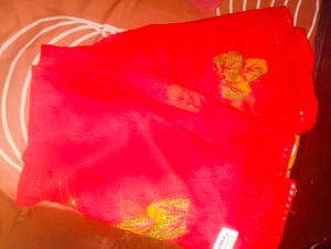 Elegant Ganga Red Saree