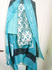 Cotton Unstitched Dress Material With Sequence