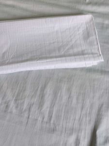 White Dress Material Fabric