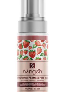 Ningen Strawberry Foaming Face Wash