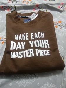 Brown t-shirt with tag