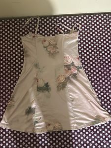 Floral Satin Slip Dress