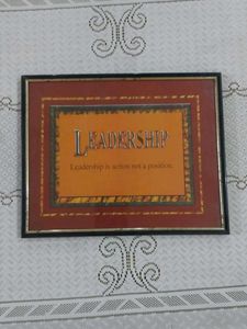 Inspirational Leadership Framed Art