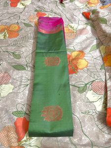 Green & Pink Saree