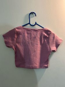 Trendy Pink Crop Top