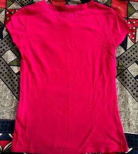 Vibrant Pink Butterfly &amp; Floral T-Shirt