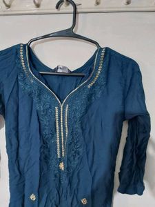 Elegant Navy Blue Kurta