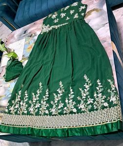 Green Party Gown