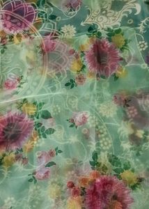Mint Green Floral Printed Suit Set 🌸