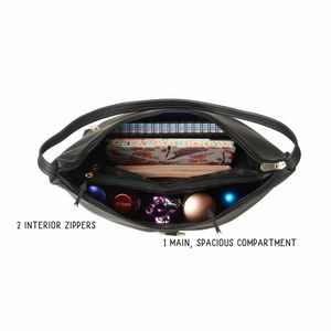 Baggit Black Faux Leather Shoulder Bag