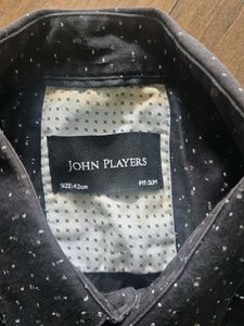 Men's Dark Polka Dot Long Sleeve Shirt