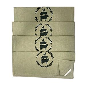 6 Kitchen cotton napkins