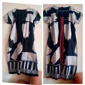 Boho Abstract Print kurta with jacket