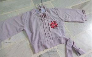 Vintage Lavender Floral Top