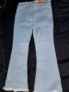 Light Wash Bell Bottom Jeans