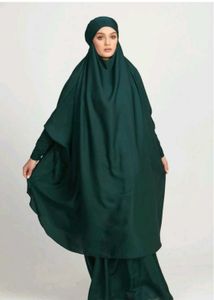 Elegant Green jilbab Abaya Gown