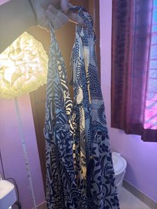 Boho Floral Maxi Dress M size