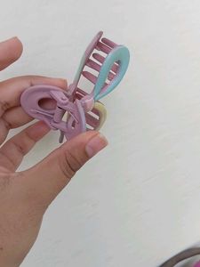 Cute Pastel Bow Hair Claw Clip