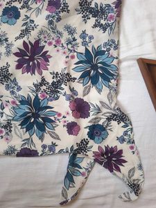 LOFT Floral Front-Tie Top