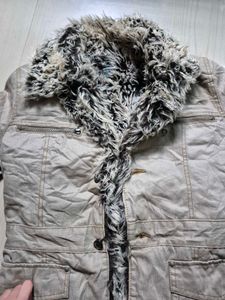 Faux Fur Hooded Winter Parka Jacket for Women