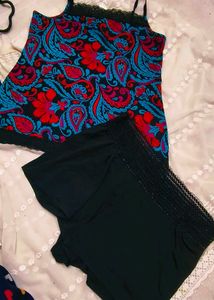 Cozy Paisley Print Sleep Set