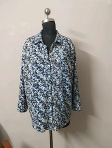 Floral Print Button-Up Shirt