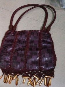 Crocodile Embossed Tote Bag