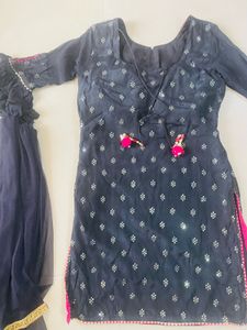 Embroidered Sharara Set with Dupatta