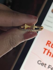 Charming Bow Ring with CZ Accents