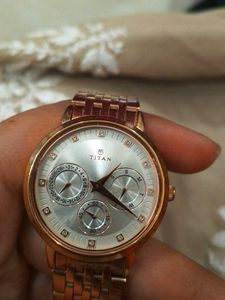 Elegant Titan Gold Watch