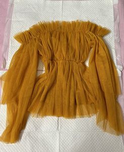 Stylish Korean Off Shoulder Net Top
