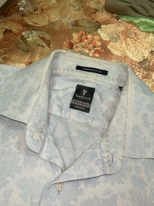 Van Heusen Men's Blue Paisley Shirt