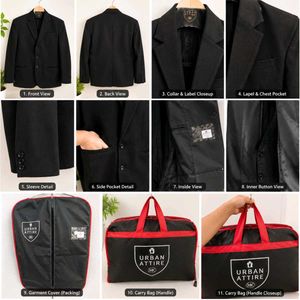 Classic Black Blazer for both 🧑‍🦱🧕men and women