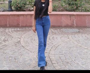 Blue Flare Jeans