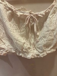Chic Eyelet Crop Top