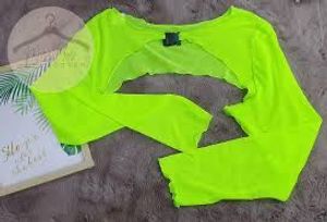 Neon Mesh Long Sleeve Bolero