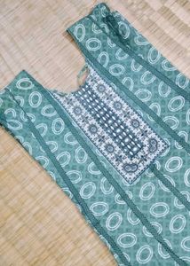 Green Printed Kurta new