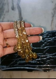 Designer Bangles with Hanging Beads