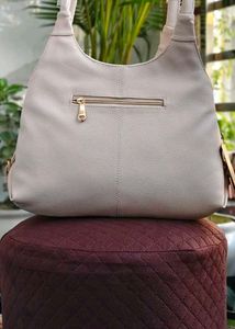 Stylish Beige Hobo Bag